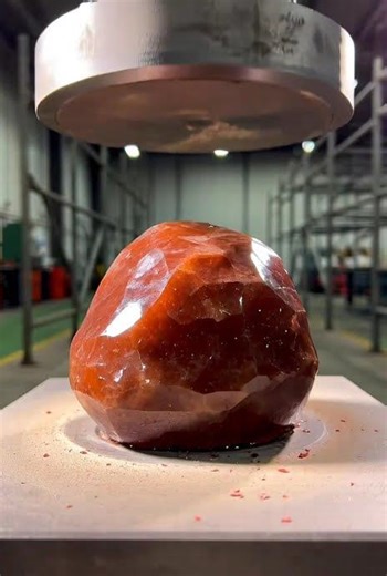 hydraulic machin press down on a granaied#shots #machine