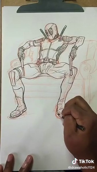 Drawing Deadpool: Live Character Design Tutorial