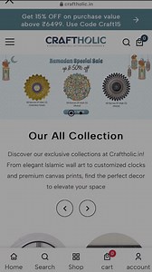 Craftholic Premium Upto 70% Off Affordable Isalmic Wall Arts ✅ Premium Quality, Factory Direct Prices ✅ Free Shipping Across India ✅ Best Prices – No Middlemen ✅ Perfect Home Decor for Every Space Buy Now 👇 https://craftholic.in/ | Craftholic