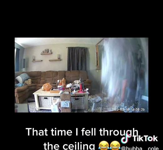 Hilarious Ceiling Fall Mishap | Watch Me Drop Through the Ceiling! 💥