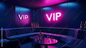 Exclusive nightclub with a VIP section and bottle service