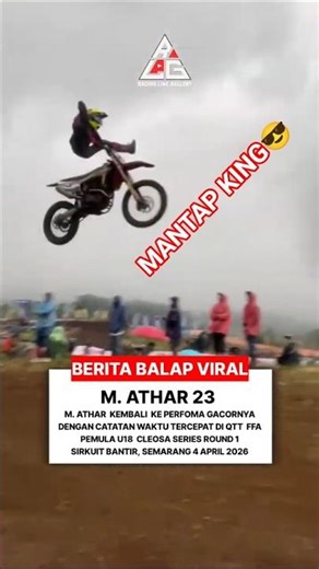 Padahal M ATHAR masih cidera, Mantap king😎