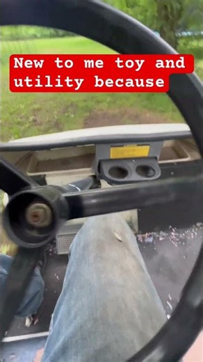 I bought a used golf cart today to use around the house