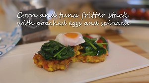 Perfect when you’re looking for something different for brunch or breakfast – corn tuna fritter stack with poached eggs and spinach. These tuna and corn fritters are high in fish and plant-based proteins and are a great source of dietary fibre. Oh, and they taste really good too! Recipe at https://www.seafoodexperts.com.au/recipe-items/corn-tuna-fritter-stack-with-poached-eggs-and-spinach/ #safcol #breakfast #food #tuna | Safcol Australia | Facebook