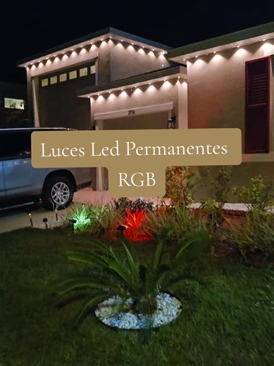 Luces Led Permanentes RGB #ledlights #outdoorlighting #lucesled #newyearnewme