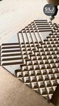 Geometric Pattern Wall Panel Design #furnituredesign #interiordesign