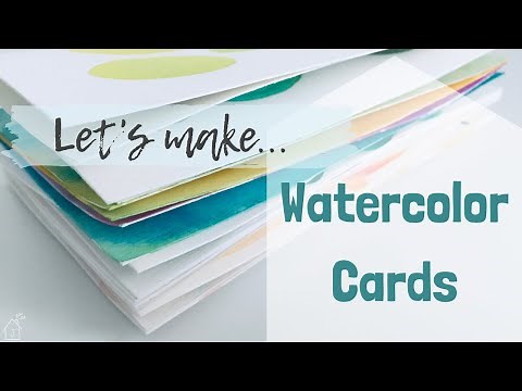 SIMPLE WATERCOLOR CARDS : DIY Thank You Cards : Easy Watercolor Ideas : Watercolor for Beginners