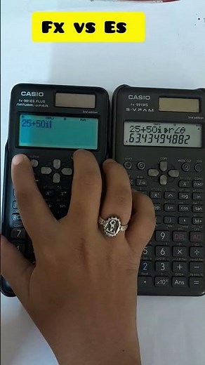 rectangular to polar conversion || fx vs es calculator || #matrixinverse #viralvideo #casio