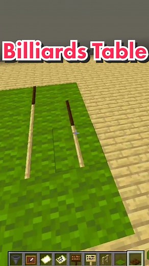 How to Build a Billiard Table in Minecraft