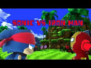 Sonic Vs Iron Man (Plush Battle)
