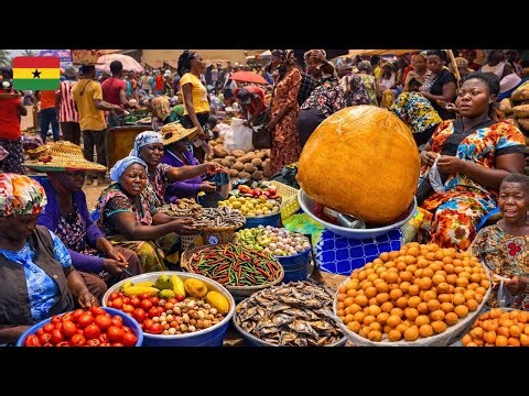 African Market Day In Accra, Ghana 🇬🇭 West Africa
