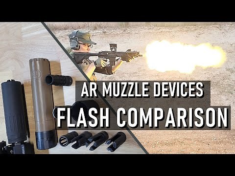 AR Muzzle Devices Flash Comparison