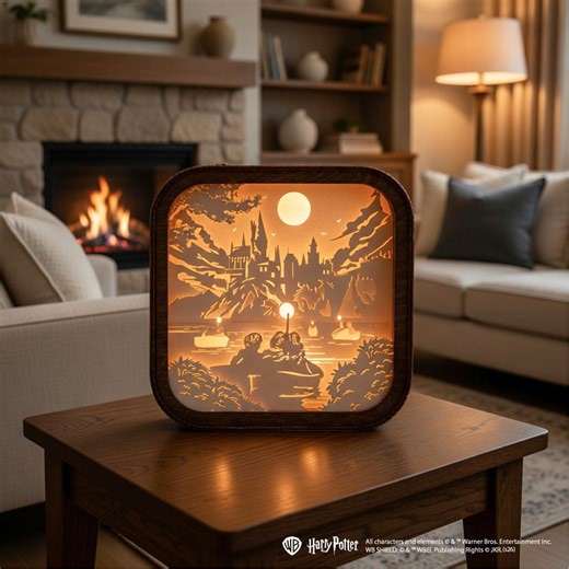 Hogwarts Castle 3D Paper Cut Light Box, Harry Potter Inspired Night Light, Wizarding World Shadow Box, Magic School Nursery Lamp, Geek Gift - Etsy UK