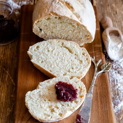Deliciously simple and quick homemade bread. Made with no yeast and one bowl for easy clean up! Cutting corners without skimping on taste! GET THE RECIPE HERE: https://anitalianinmykitchen.com/no-yeast-bread/ | An Italian in my kitchen