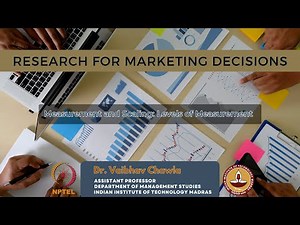 Measurement and Scaling: Levels of Measurement