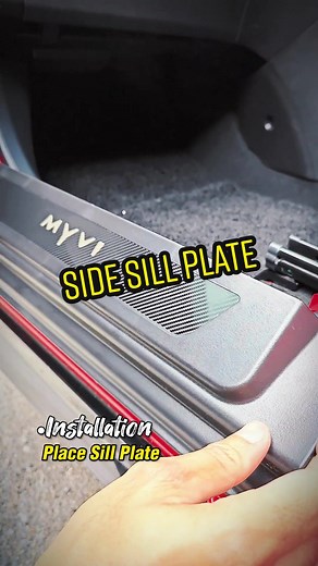 Side Sill Plate Carbon Design for Perodua Myvi 2018