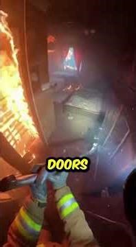 the brave fireman saves polly the parrot from the building #shorts