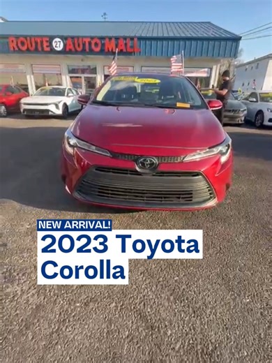 ¡La joya que estabas buscando ya llegó! 🚗💨 Este Toyota Corolla 2023 tiene todo lo que necesitas: ✅ Título Limpio. ✅ Solo 54,790 millas. ✅ Súper ahorrador de gasolina (Gas Saver ⛽️). No dejes que te lo ganen, las ofertas de verano en Route 27 Automall están que queman. 🔥 📍1440 E St Georges Ave, Linden NJ 07036 📞 (908) 648-2727 🚘 www.route27automall.com #toyota #corolla #corolla2025 #Route27AutoMall