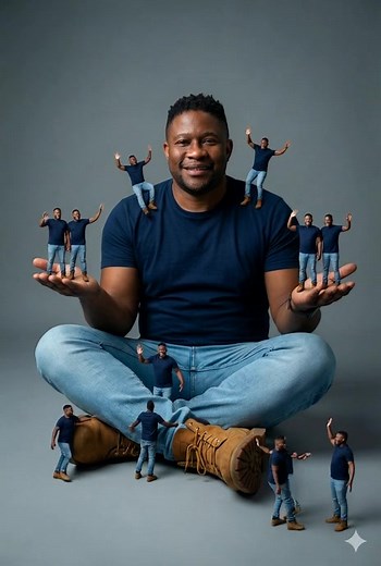 I created this surreal "Mini-Me" portrait using AI, and I wanted to...