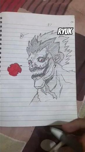 Ryuk Drawing #anime #trending #shorts #deathnote #drawing