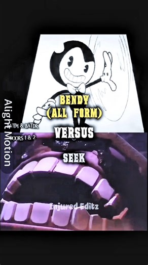 Bendy VS Seek | BATIM/BATDR VS DOORS #bendyandthedarkrevival #bendyandtheinkmachine #doors #shorts