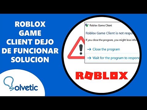ROBLOX GAME CLIENT STOPPED WORKING SOLUTION ✅✅