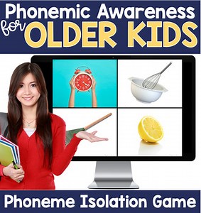 Phonemic Awareness for OLDER Kids - Phoneme Isolation NO MATCH Game