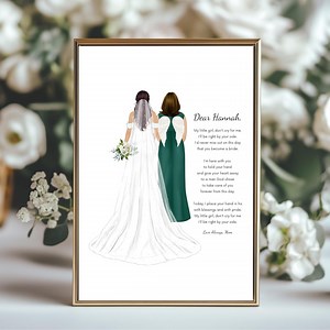 Passed Away Mother of the Bride Gift Memorial Sign Wedding Gift From Deceased Mom Passed Away Mom Lost Loving Memory Sign Letter From Heaven - Etsy