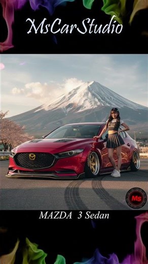 Mazda 3 Sedan Lowdown Custom JDM #mazda #widebody #mazda3 #jdm #ai #stancenation