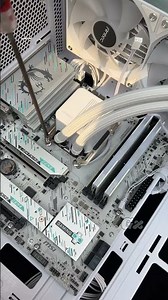 🪛 Beautiful White Custom Gaming PC Build👺 RTX 5060 + Ryzen 5 9600X❄️ Smooth 4K Ready💻🔥 #pcbuild