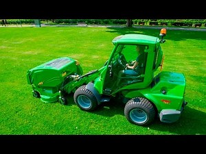 Avant Loader with Collecting Lawn Mower 1500mm attachment