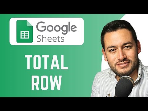 How To Total Row in Google Sheets | sum a row | Google Sheets Tutorial