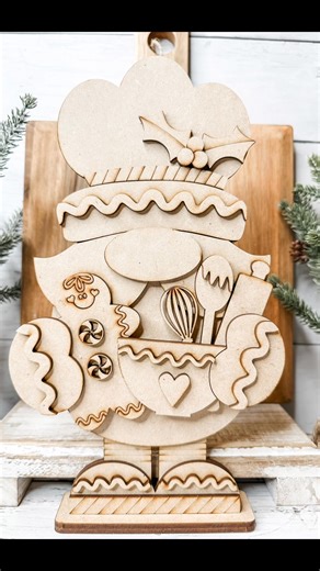 This gingerbread man is a must have diy for the holidays! Kit is available comment> Xmas for 🔗 to our Christmas collection. #gingerbreadman #HolidayMagic #ChristmasDIY | Amber Strong DIY