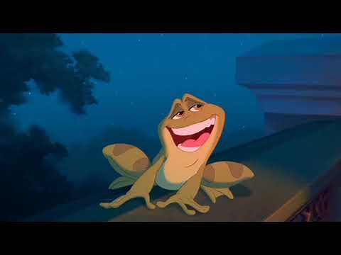 The Princess and The Frog//funny clips//Tiana turns into a frog