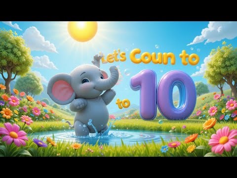 Elephant Counting 1 to 10 | Learn Numbers with Elephants | Fun Animal Counting Song for Kids