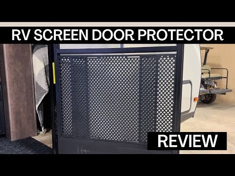 A Must Have for RVers with Pets | Adjustable RV Screen Door Protector for Dogs #rvliving