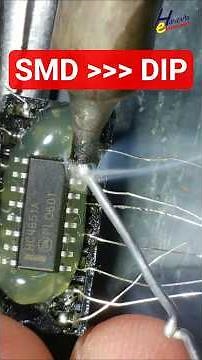 How to Make SMD to DIP Adapter | DIY IC Converter || Convert SMD IC to Through-Hole Easily #shorts