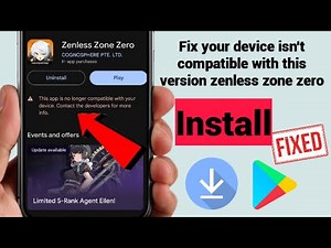 How To Fix Crash Zenless Zone Zero | ZZZ Unity Error App | ZZZ Android App No Longer Compatible