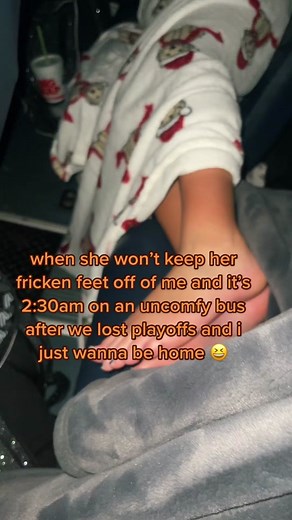 Cheerleader Desperate to Escape Dirty Feet on Bus - Funny Video