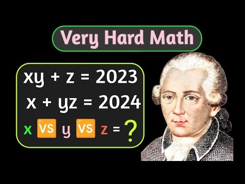 Algebra Math Olympiad Problems | Find the Value of x, y and z