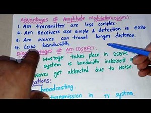 Amplitude Modulation Advantages, Disadvantages And Applications of DSBFC #analogcommunication