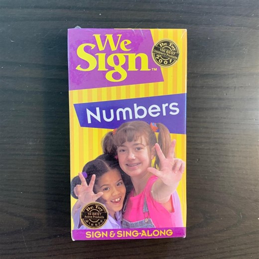 We Sign Numbers VHS ASL Sign Language Sing-along Kids Educational Video 2001 NEW - Etsy
