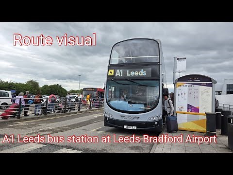 *Route Visual* Transdev - A1 Leeds Bus Station to Leeds Bradford Airport - Airport flyer