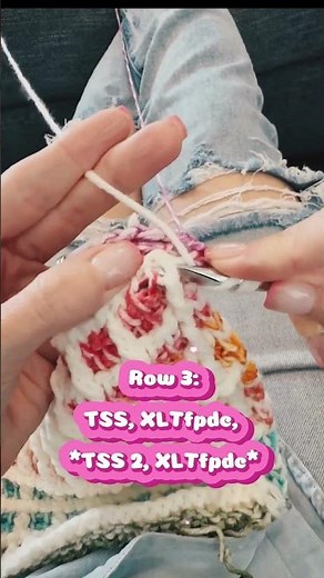 Tunisian Crochet Waffle Stitch + Self-Striping Yarn = The Bella #crochet #tunisiancrochet