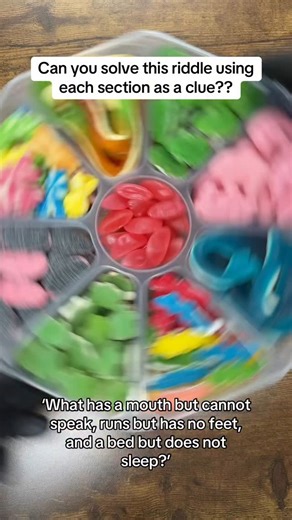 @poppincandyofficial on Instagram: "❔CHALLENGE TIME: Can you solve the riddle using the platter sweets as clues?!❔ #instagood #viral #satisfying #asmr #explorepage #candies #funny #platter"