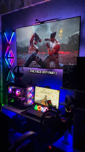 TEKKEN 8: This Govee Light Setup Is INSANE! 🤯 #tekken8 #goveelights #shorts #ps5pro #viral