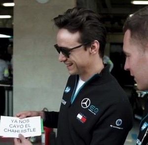 Mexican lessons 🇲🇽 with my Mercedes-Benz EQ Formula E Team teammates Nyck de Vries and Stoffel Vandoorne ⚡️ #ABBFormulaE | Esteban Gutierrez