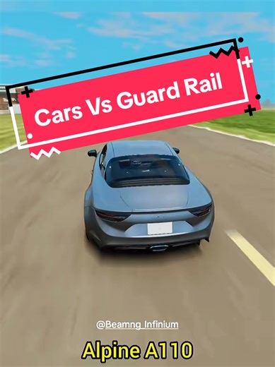 Cars Vs Guard Rail: Epic BeamNG Test