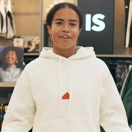rebel ambassador Mary Fowler in the latest Adidas Sportswear collection