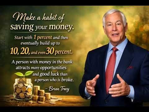 Brian Tracy “make a habit of saving your money”